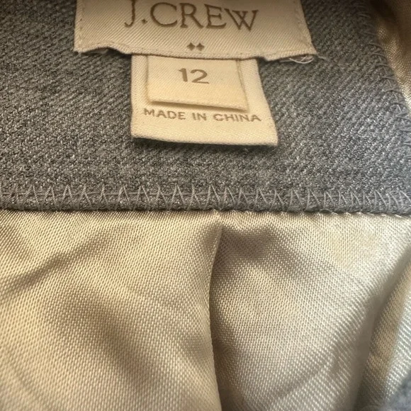 J.Crew size 12 grey blazer - Picture 4 of 5